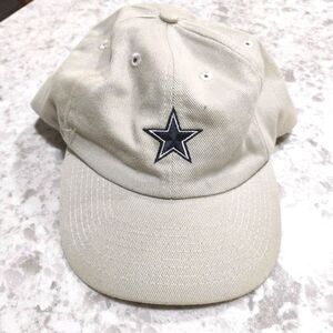 Vintage Dallas Cowboys Hat Dad Cap Strapback NFL Football Star Logo Beige Adult